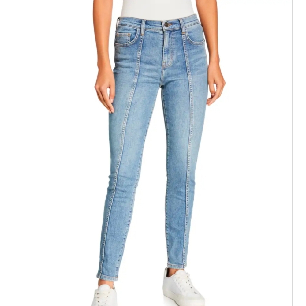 Current/Elliott The Seamed High-Waist Ankle Skinny Stiletto Jeans Size 27